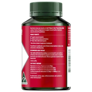 (PRE ORDER) Nature's Own Muscle Relax Night 120 Tablets shelf life 2yrs